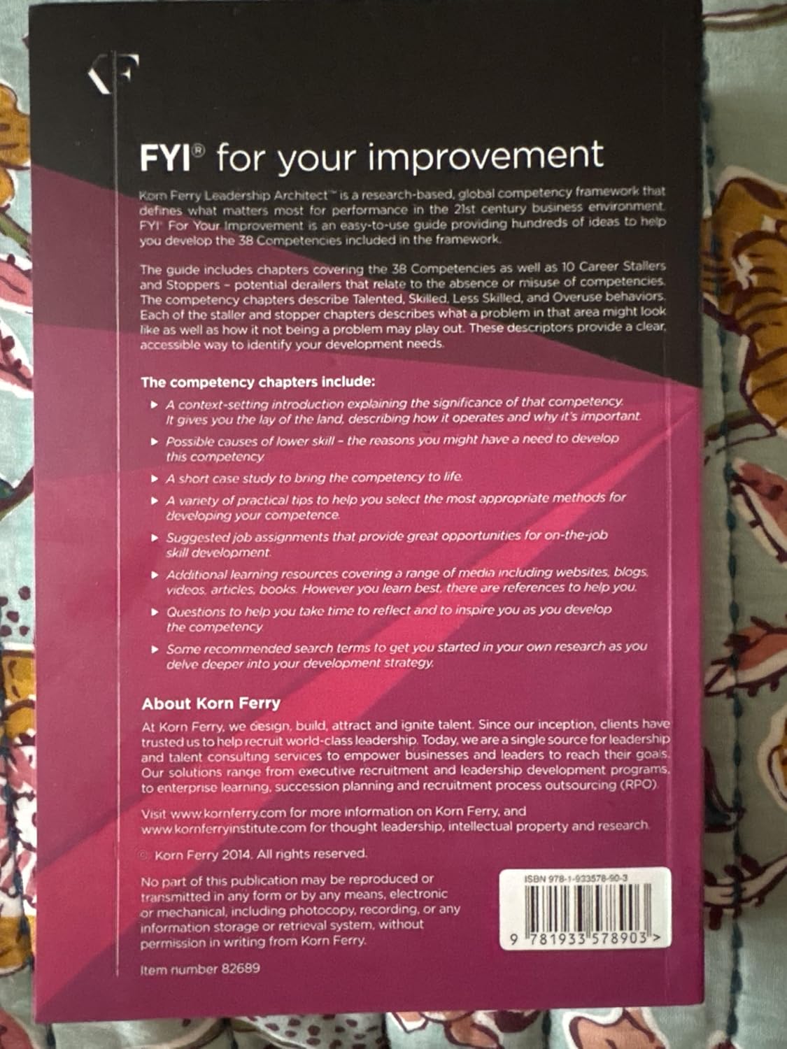 FYI: For Your Improvement - Competencies Development Guide, 6th Edition